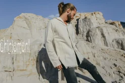 Chintamani Alchemistry Long Hooded Shirt / Light Gray^ Button Shirt