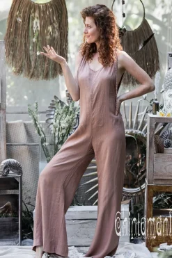 Chintamani Alchemistry Long Linen Jumpsuit / Dusty Pink^ Jumpsuits