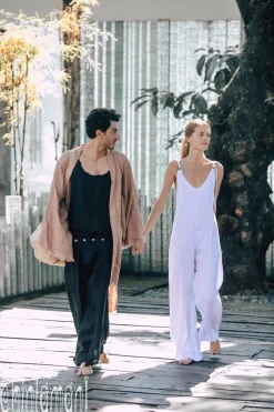 Chintamani Alchemistry Long Linen Jumpsuit / White^ Jumpsuits