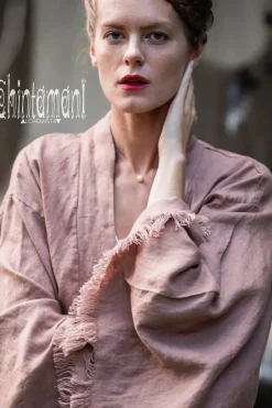 Chintamani Alchemistry Long Linen Kimono / Dusty Pink^ Kimono & Cover Up
