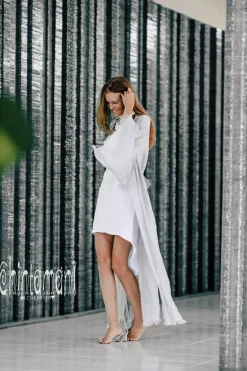 Chintamani Alchemistry Long Linen Kimono / Grey^ Kimono & Cover Up