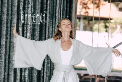 Chintamani Alchemistry Long Linen Kimono / Grey^ Kimono & Cover Up