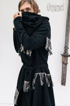 Chintamani Alchemistry Long Linen & Silk Coat / Black^ Kimono & Coat