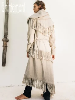 Chintamani Alchemistry Long Linen & Silk Coat / Gray^ Kimono & Coat