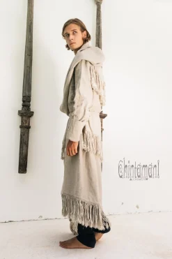 Chintamani Alchemistry Long Linen & Silk Coat / Gray^ Kimono & Coat