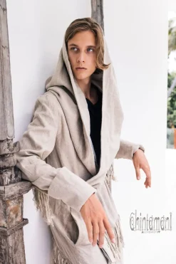 Chintamani Alchemistry Long Linen & Silk Coat / Gray^ Kimono & Coat