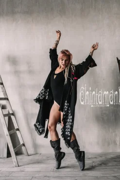 Chintamani Alchemistry Mantle Cardigan / Black^ Kimono & Cover Up