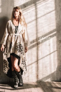 Chintamani Alchemistry Mantle Cardigan / Off White^ Kimono & Cover Up
