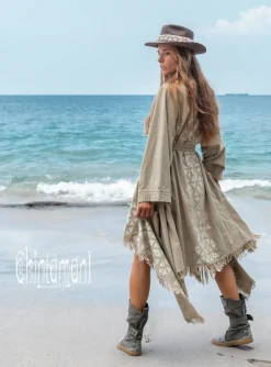 Chintamani Alchemistry Mantle Cardigan / Sage Green^ Kimono & Cover Up
