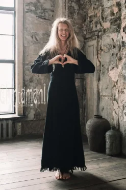 Chintamani Alchemistry Maxi Kimono Dress / Black^ Wrap Dress