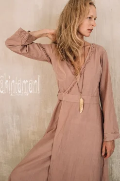 Chintamani Alchemistry Maxi Kimono Dress / Dusty Rose^ Wrap Dress