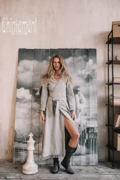 Chintamani Alchemistry Maxi Kimono Dress / Grey^ Wrap Dress