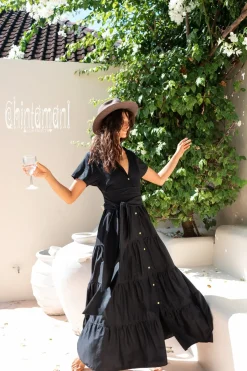 Chintamani Alchemistry Maxi Shirt Dress / Black^ Shirt Dress|Maxi Dress