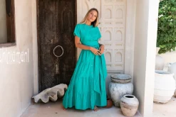 Chintamani Alchemistry Maxi Shirt Dress / Green^ Shirt Dress|Maxi Dress