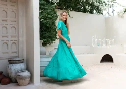 Chintamani Alchemistry Maxi Shirt Dress / Green^ Shirt Dress|Maxi Dress