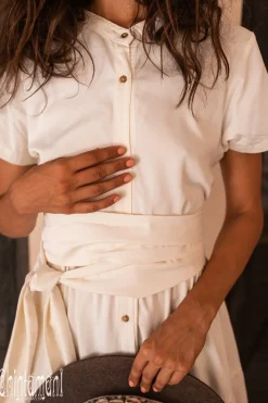Chintamani Alchemistry Maxi Shirt Dress / Off White^ Shirt Dress|Maxi Dress