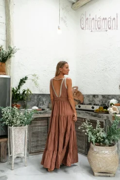 Chintamani Alchemistry Maxi Tiered Dress / Dusty Pink^ Maxi Dress
