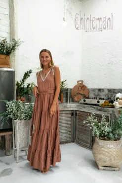 Chintamani Alchemistry Maxi Tiered Dress / Dusty Pink^ Maxi Dress
