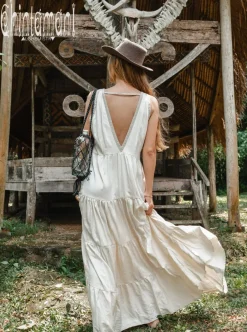 Chintamani Alchemistry Maxi Tiered Dress / Off White^ Maxi Dress