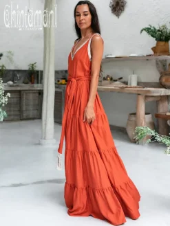 Chintamani Alchemistry Maxi Tiered Dress / Red Ochre^ Maxi Dress