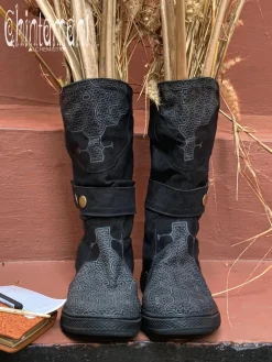 Chintamani Alchemistry Medium Tribal Boots / Black^ Boots