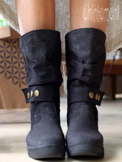 Chintamani Alchemistry Medium Tribal Boots / Black^ Boots