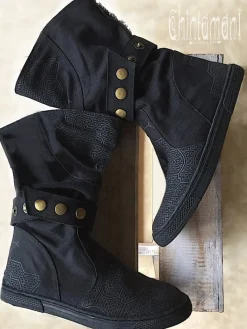 Chintamani Alchemistry Medium Tribal Boots / Black^ Boots