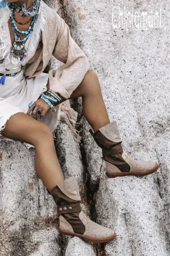 Chintamani Alchemistry Medium Tribal Boots / Brown^ Boots