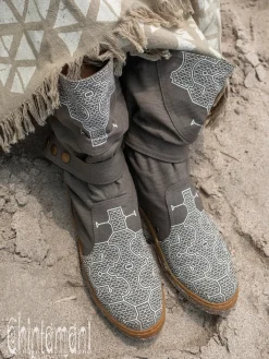 Chintamani Alchemistry Medium Tribal Boots / Grey^ Boots
