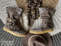 Chintamani Alchemistry Medium Tribal Boots / Grey^ Boots