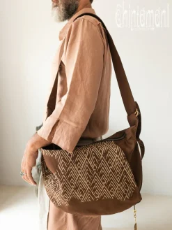 Chintamani Alchemistry Men Crossbody Bag / Brown^ Backpacks & Bags