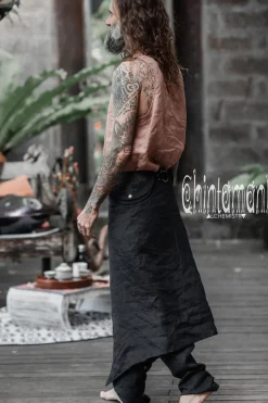 Chintamani Alchemistry Men's Skirt Pants SET / Black^ Pants