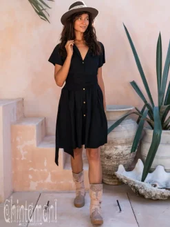Chintamani Alchemistry Mini Shirt Dress / Black^ Shirt Dress|Mini & Midi Dress