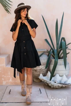 Chintamani Alchemistry Mini Shirt Dress / Black^ Shirt Dress|Mini & Midi Dress
