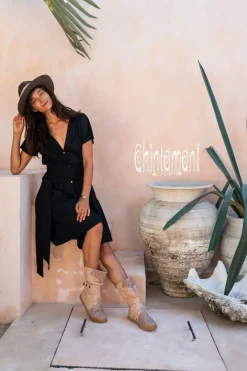 Chintamani Alchemistry Mini Shirt Dress / Black^ Shirt Dress|Mini & Midi Dress