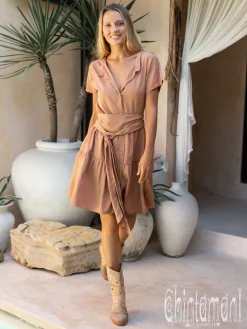 Chintamani Alchemistry Mini Shirt Dress / Dusty Pink^ Shirt Dress|Mini & Midi Dress