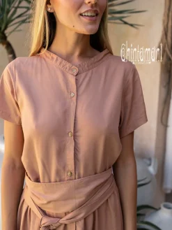 Chintamani Alchemistry Mini Shirt Dress / Dusty Pink^ Shirt Dress|Mini & Midi Dress
