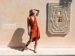 Chintamani Alchemistry Mini Tunic Dress / Red Ochre^ Mini & Midi Dress