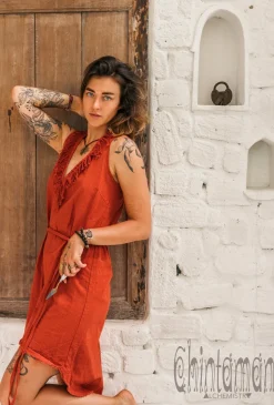 Chintamani Alchemistry Mini Tunic Dress / Red Ochre^ Mini & Midi Dress
