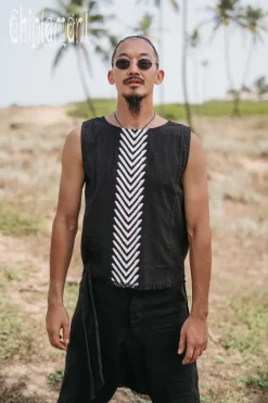 Chintamani Alchemistry Organic Long Top / Black^ Tops & T-shirt