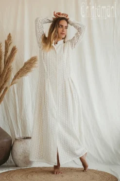 Chintamani Alchemistry Organic Maxi Dress / Off White^ Shirt Dress|Maxi Dress