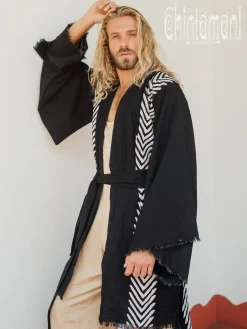 Chintamani Alchemistry Organic Men's Kimono / Black^ Kimono & Coat