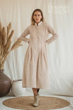 Chintamani Alchemistry Organic Midi Dress / Beige^ Shirt Dress|Mini & Midi Dress