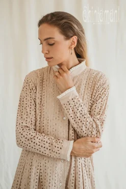 Chintamani Alchemistry Organic Midi Dress / Beige^ Shirt Dress|Mini & Midi Dress