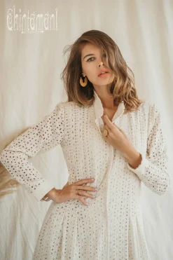 Chintamani Alchemistry Organic Midi Dress / Off White^ Shirt Dress|Mini & Midi Dress
