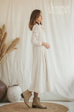 Chintamani Alchemistry Organic Midi Dress / Off White^ Shirt Dress|Mini & Midi Dress