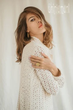 Chintamani Alchemistry Organic Midi Dress / Off White^ Shirt Dress|Mini & Midi Dress