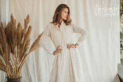 Chintamani Alchemistry Organic Midi Dress / Off White^ Shirt Dress|Mini & Midi Dress