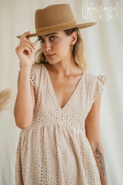 Chintamani Alchemistry Organic Mini Dress / Beige^ Mini & Midi Dress