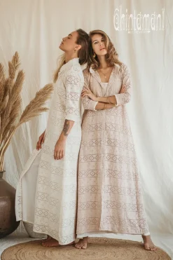 Chintamani Alchemistry Organic Shirt Dress / Off White^ Maxi Dress|Shirt Dress